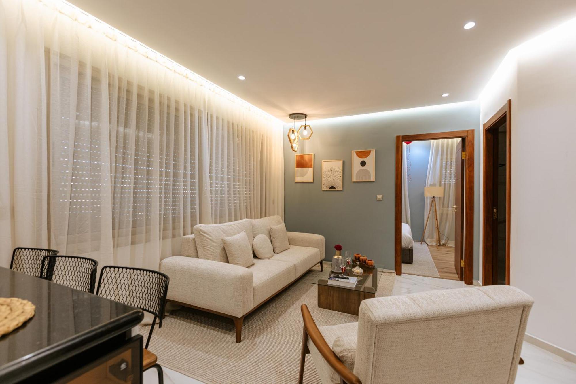 טנג'יר Marina View Residence Luxurious Studio Retreat With Stunning Ocean Views 1 Double Bedroom, 1 Convertible Couch מראה חיצוני תמונה